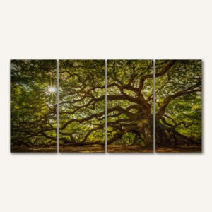 Tablou Canvas 4 Piese - Copacul Antic