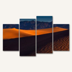Tablou Canvas 4 Piese - Dune Aurii