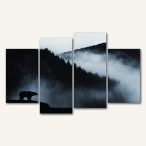 Tablou Canvas 4 Piese - Gardianul Ceții