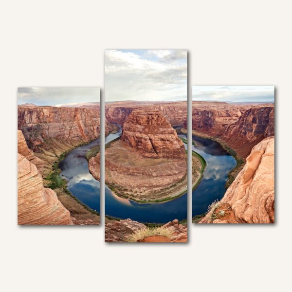 Tablou Canvas 3 Piese -  Horseshoe Bend