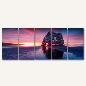 Tablou Canvas 5 Piese - Dragonul de Bazalt