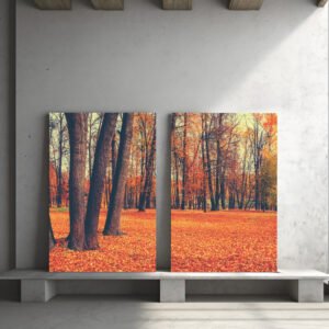 Tablou Canvas 2 Piese - Toamna Aurie - Detaliu Tablou Canvas nr. 31065