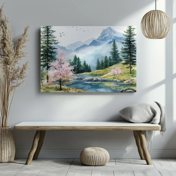 Tablou Canvas Arbore Înflorit - Detaliu Tablou Canvas nr. 22733