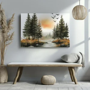 Tablou Canvas Pasari in Amurg - Detaliu Tablou Canvas nr. 22766