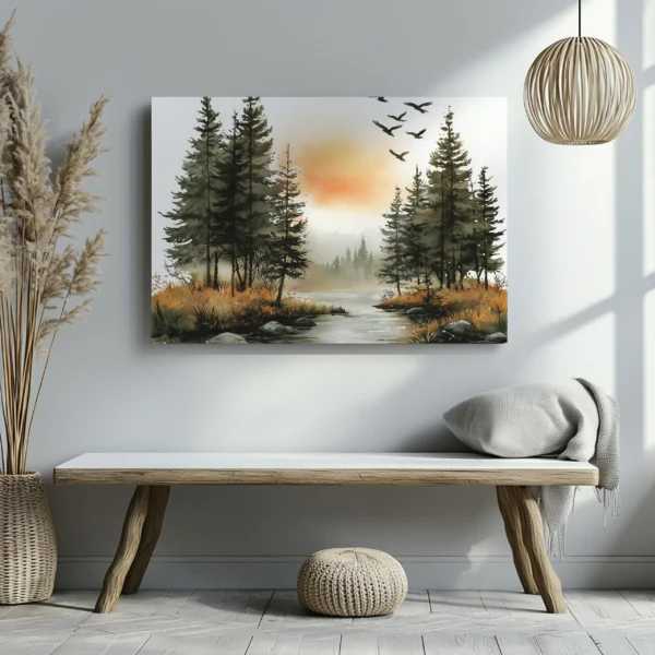 Tablou Canvas Pasari in Amurg - Detaliu Tablou Canvas nr. 22766