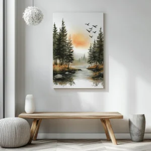 Tablou Canvas Pasari in Amurg - Detaliu Tablou Canvas nr. 22765
