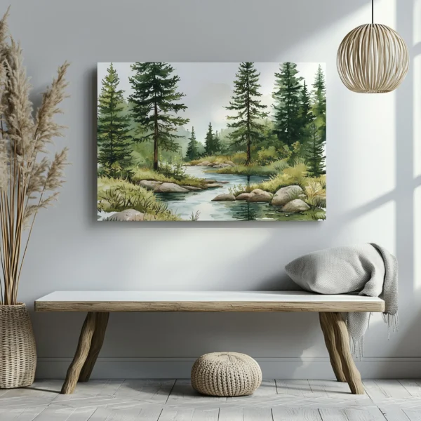 Tablou Canvas Râu Cristalin - Detaliu Tablou Canvas nr. 22799