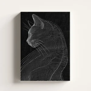 Tablou Canvas Grație Felină Minimalistă