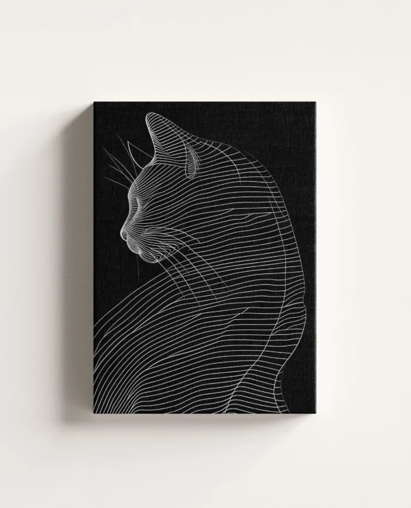 Tablou Canvas Grație Felină Minimalistă