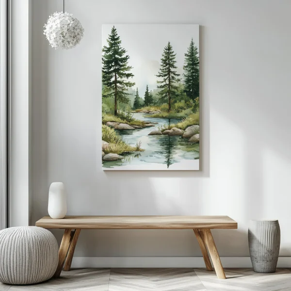 Tablou Canvas Râu Cristalin - Detaliu Tablou Canvas nr. 22798