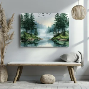 Tablou Canvas Padurea Tacuta - Detaliu Tablou Canvas nr. 22832