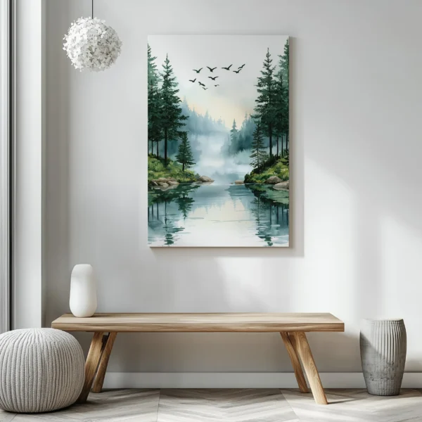 Tablou Canvas Padurea Tacuta - Detaliu Tablou Canvas nr. 22831