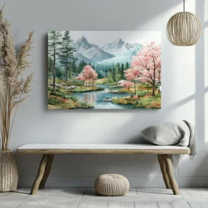 Tablou Canvas Flori de Cireș - Detaliu Tablou Canvas nr. 22469