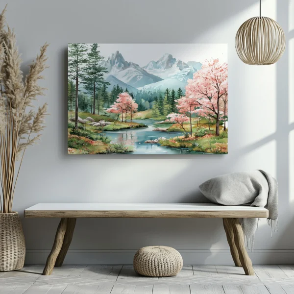 Tablou Canvas Flori de Cireș - Detaliu Tablou Canvas nr. 22469