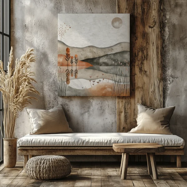 Tablou Canvas Echilibru Pământiu - Detaliu Tablou Canvas nr. 23357