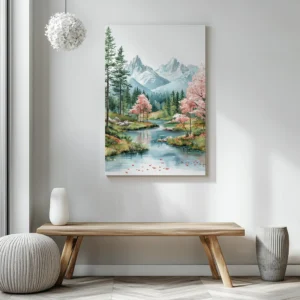 Tablou Canvas Flori de Cireș - Detaliu Tablou Canvas nr. 22468