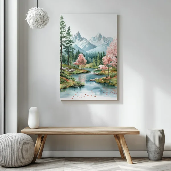 Tablou Canvas Flori de Cireș - Detaliu Tablou Canvas nr. 22468