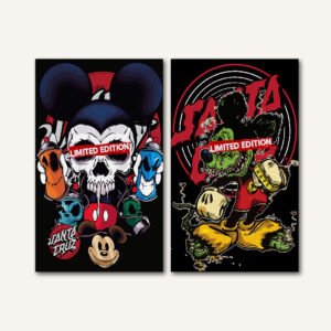 Tablou Canvas 2 Piese - Mickey Zombie Limited Edition