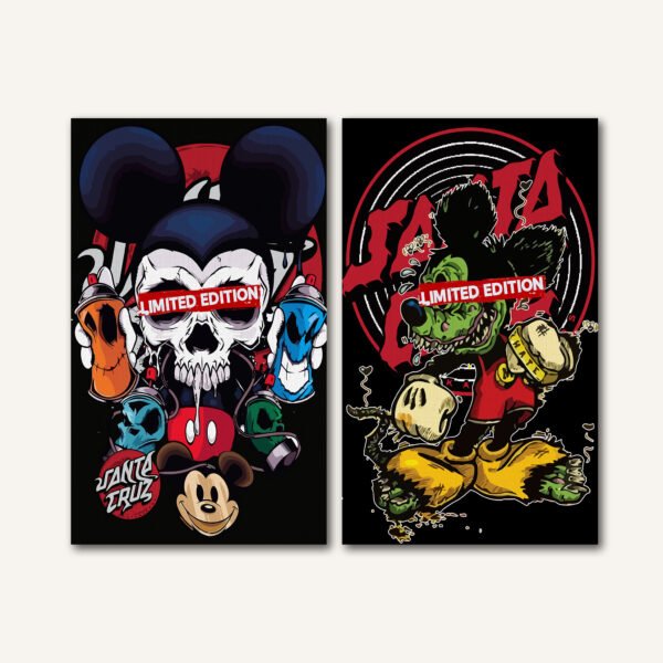 Tablou Canvas 2 Piese - Mickey Zombie Limited Edition