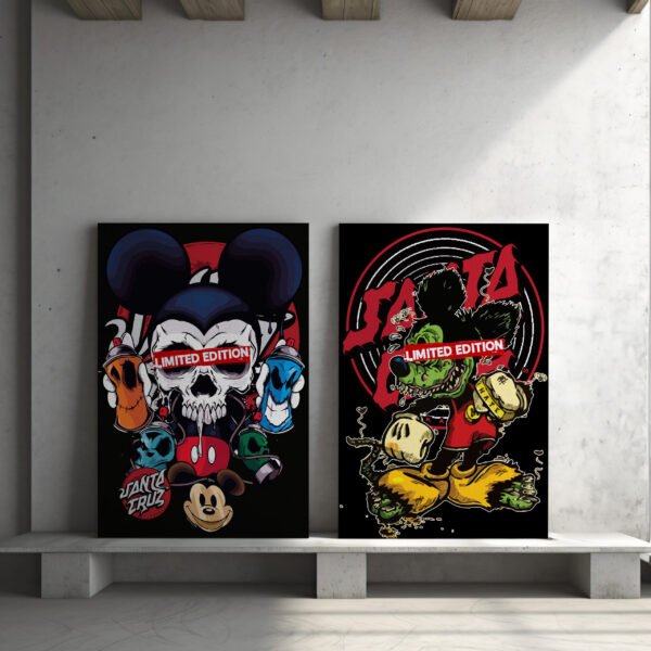 Tablou Canvas 2 Piese - Mickey Zombie Limited Edition - Detaliu Tablou Canvas nr. 31059