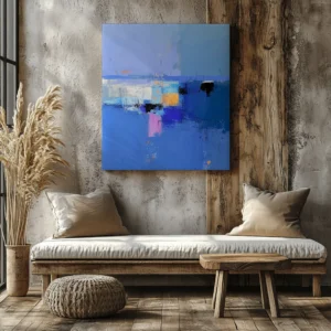 Tablou Canvas Reflexii în Albastru - Detaliu Tablou Canvas nr. 23751