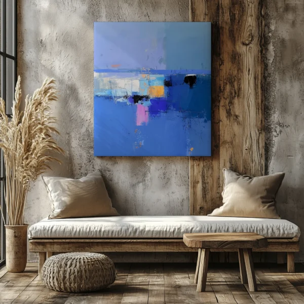 Tablou Canvas Reflexii în Albastru - Detaliu Tablou Canvas nr. 23751