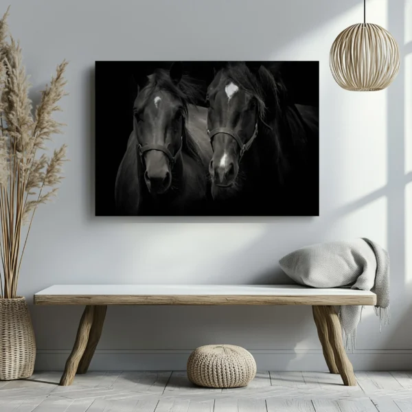 Tablou Canvas Doi Cai - Detaliu Tablou Canvas nr. 28222