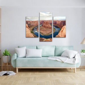 Tablou Canvas 3 Piese -  Horseshoe Bend - Detaliu Tablou Canvas nr. 31458