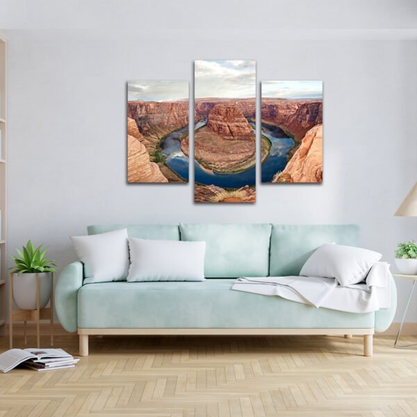 Tablou Canvas 3 Piese -  Horseshoe Bend - Detaliu Tablou Canvas nr. 31458