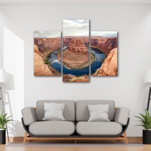 Tablou Canvas 3 Piese -  Horseshoe Bend - Detaliu Tablou Canvas nr. 31435