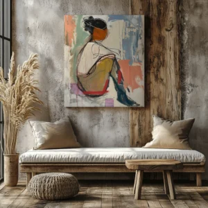 Tablou Canvas Femeie în Reflecție - Detaliu Tablou Canvas nr. 24015