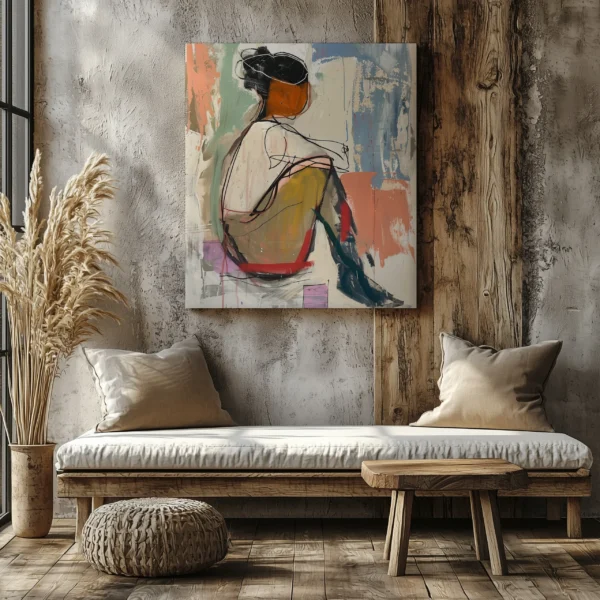 Tablou Canvas Femeie în Reflecție - Detaliu Tablou Canvas nr. 24015
