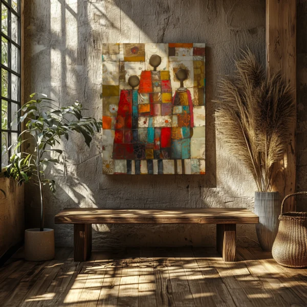 Tablou Canvas Familie Mozaic - Detaliu Tablou Canvas nr. 23080