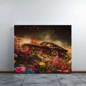 Tablou Canvas Ferrari Clasic Fantezie Florala - Detaliu Tablou Canvas nr. 24249