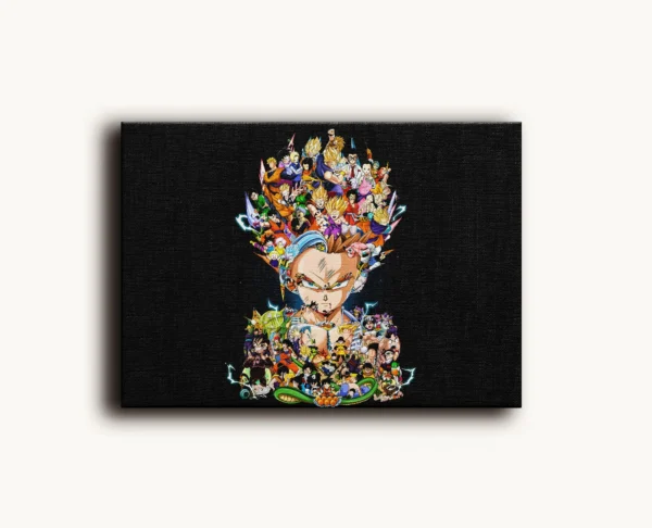 Tablou Canvas Dragon Ball Z - Gohan (Design Compus) - Detaliu Tablou Canvas nr. 17081