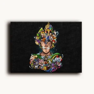 Tablou Canvas Dragon Ball Z - Vegeta (Design Compus) - Detaliu Tablou Canvas nr. 17114