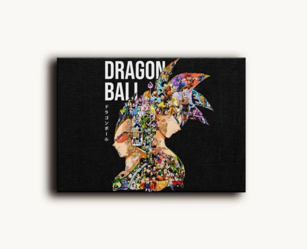 Tablou Canvas Dragon Ball Z - Goku x Vegeta (Design Compus) - Detaliu Tablou Canvas nr. 17180