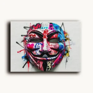 Tablou Canvas Masca Anonymous - Detaliu Tablou Canvas nr. 28948