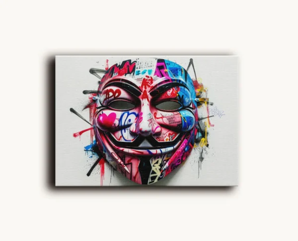 Tablou Canvas Masca Anonymous - Detaliu Tablou Canvas nr. 28948