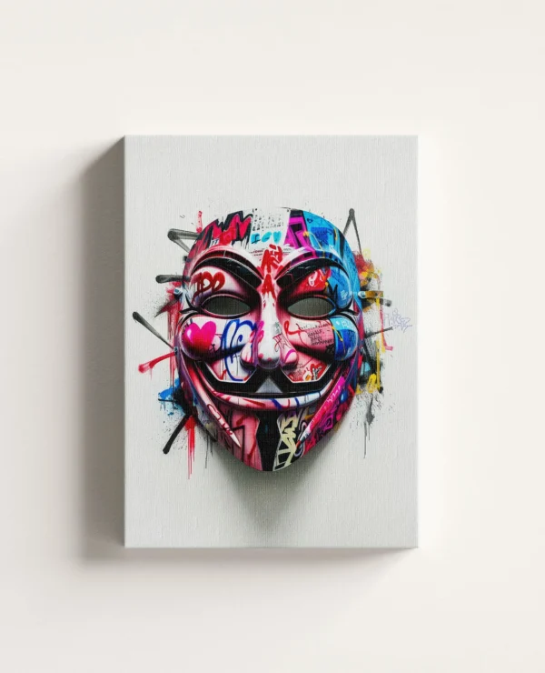 Tablou Canvas Masca Anonymous