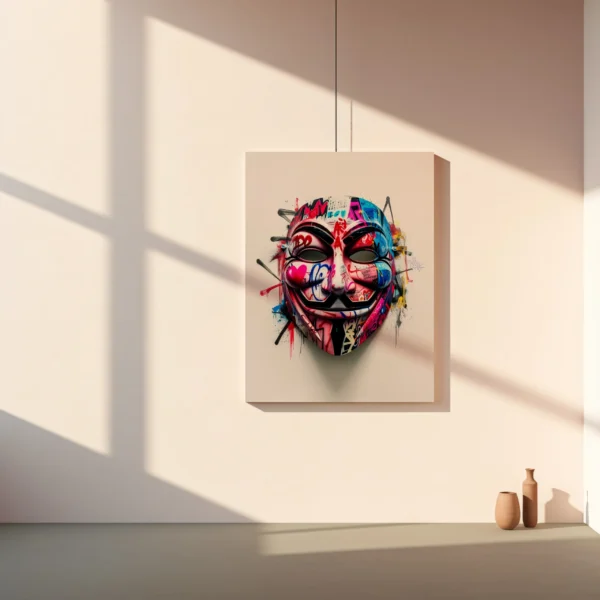 Tablou Canvas Masca Anonymous - Detaliu Tablou Canvas nr. 28949