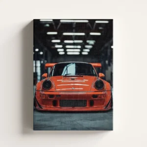 Tablou Canvas Porsche RWB Portocaliu