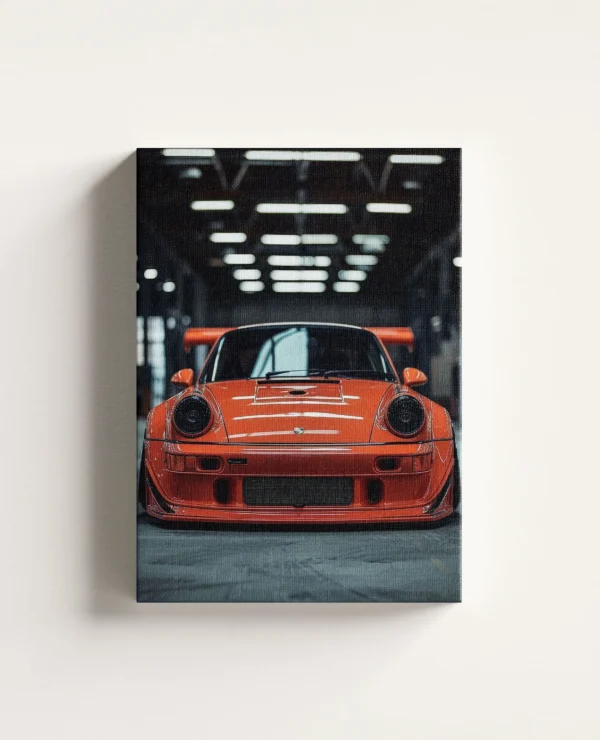 Tablou Canvas Porsche RWB Portocaliu