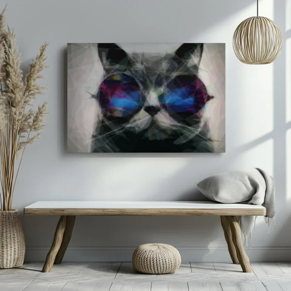 Tablou Canvas Spectrum Cat - Detaliu Tablou Canvas nr. 29797