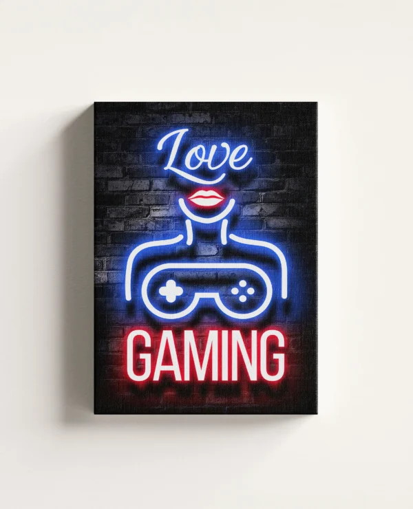 Tablou Canvas Love Gaming