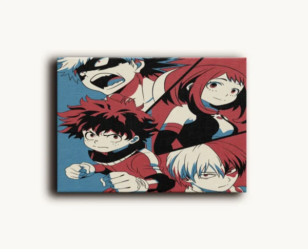 Tablou Canvas My Hero Academia - Eroi Clasa 1-A - Detaliu Tablou Canvas nr. 17938