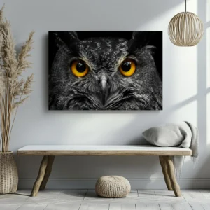 Tablou Canvas Portret Bufniță - Detaliu Tablou Canvas nr. 28024