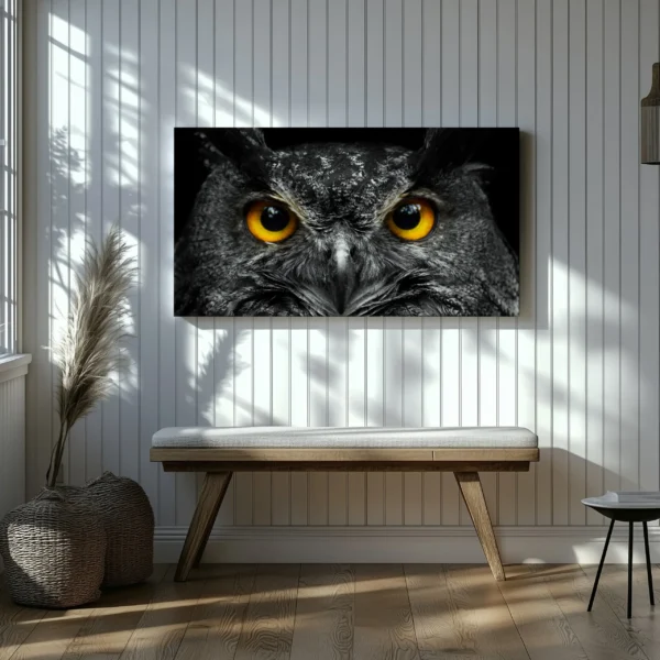 Tablou Canvas Portret Bufniță - Detaliu Tablou Canvas nr. 28025