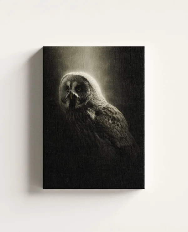 Tablou Canvas Bufniță Gri