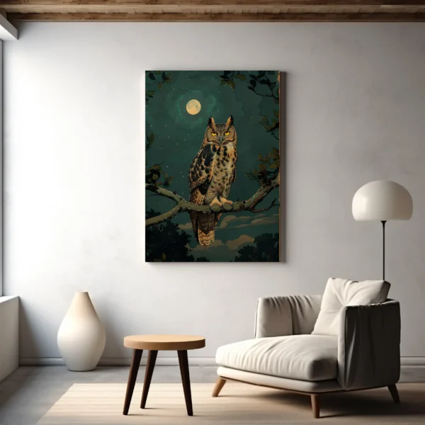 Tablou Canvas Bufniță Regală - Detaliu Tablou Canvas nr. 26683